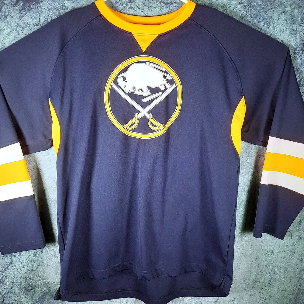 NHL Buffalo Sabres Blue Hockey Jersey Men's Large